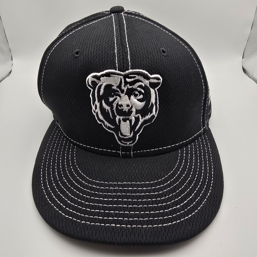 New Era Chicago Bears Hat Mens OSFM Black 39THIRTY NFL Flex Fit 1920 Patch Cap